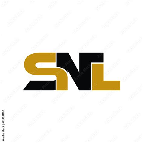 SNL letter monogram logo design vector Stock Vector | Adobe Stock