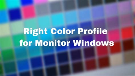 How to Find the Right Color Profile for your Monitor Windows 11/10?