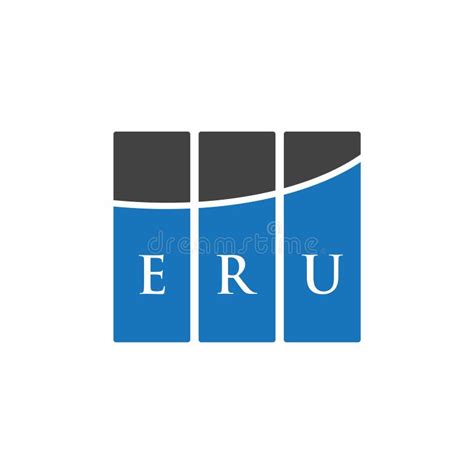 ERU Letter Logo Design on WHITE Background. ERU Creative Initials Letter Logo Concept. ERU ...