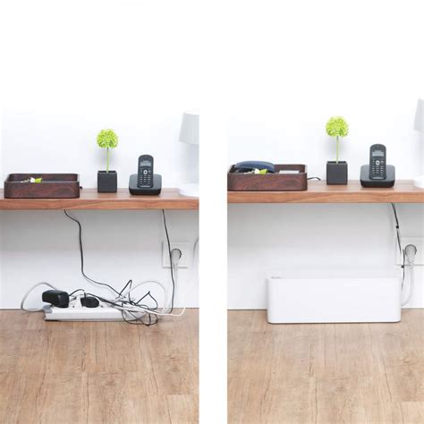 Under Desk Cable Management Organizer CableBox by Blue Lounge