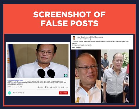 FALSE: Noynoy Aquino’s death caused by lung cancer, cardiac arrest