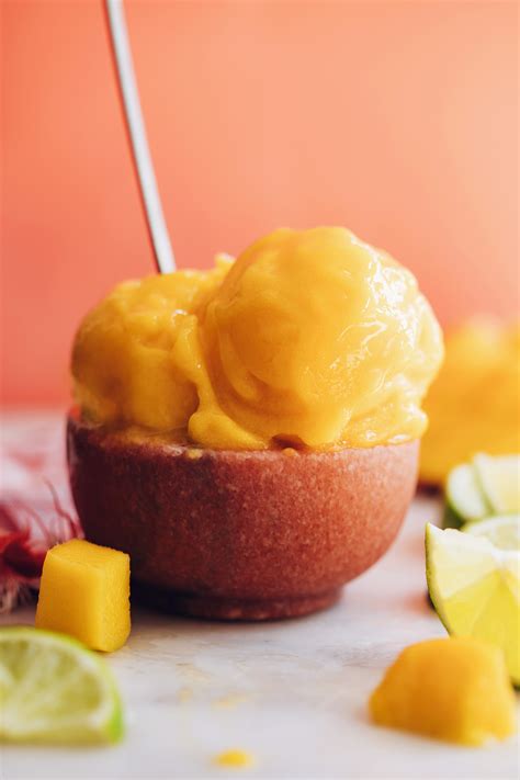 3-Ingredient Mango Sorbet (No-Churn!) | Minimalist Baker Recipes