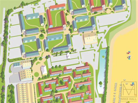 Resort maps for Butlins :: Behance