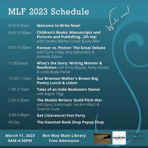 2023 Mobile Literary Festival To Be Held March 11