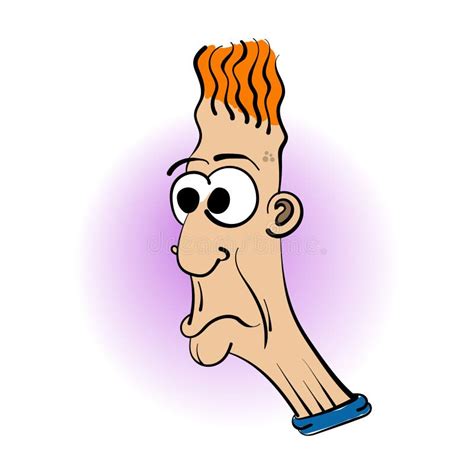 Male Cartoon Character with Orange Hair Stock Vector - Illustration of template, trendy: 212127530