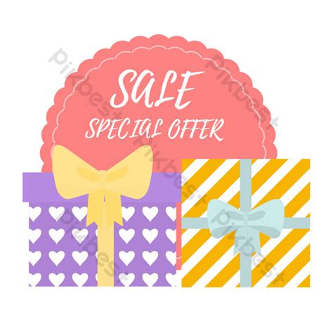 Cartoon Illustration Style Auction Special Offer Gift PNG Images | AI ...