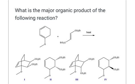 Solved The major organic product of the reaction below has | Chegg.com