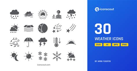 Download Weather Icon pack Available in SVG, PNG & Icon fonts