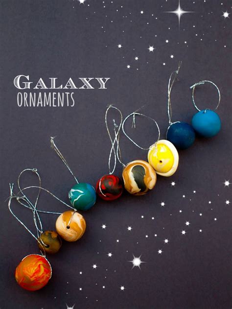 DIY Outer Space Planet Ornaments for Christmas | Pink Stripey Socks