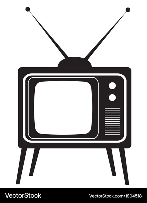 Old tv Royalty Free Vector Image - VectorStock