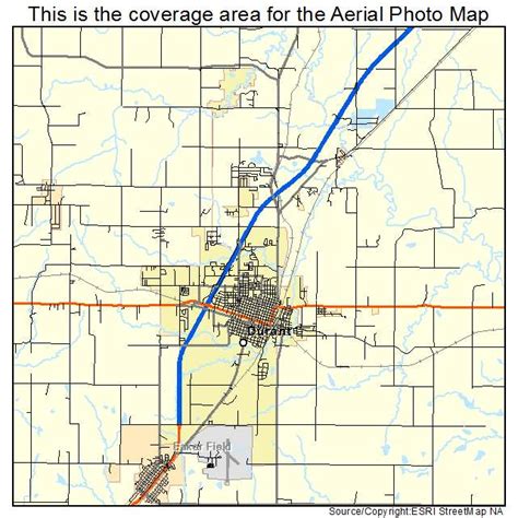 Aerial Photography Map of Durant, OK Oklahoma