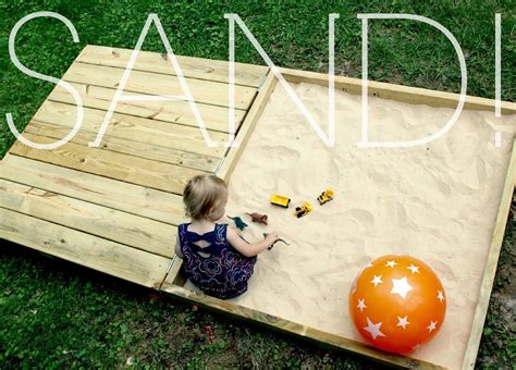 diy sandbox with deck-lid. | Sandbox, Kids sandbox, Diy sandbox