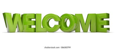 Render Text Welcome 3d Rendering Stock Illustration 586303799 | Shutterstock