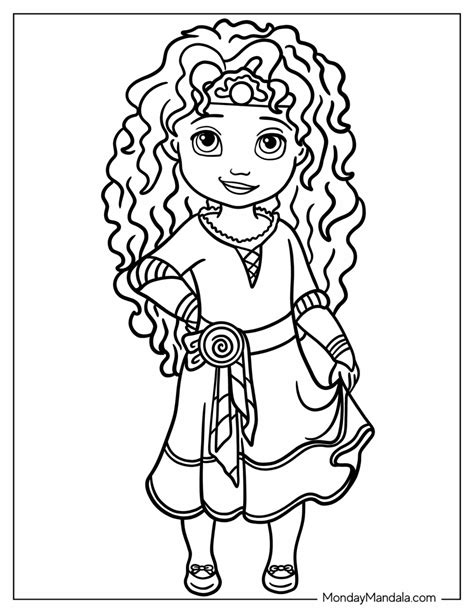 36 Disney Princess Coloring Pages (Free PDF Printables)