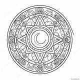 Wiccan Symbol Coloring Page 57183 45242 sketch template