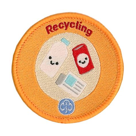 Rainbows Recycling woven badge | Official Girlguiding shop