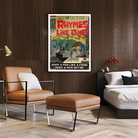 Wall Art - MF Doom Rhymes Like Dimes - Canvas Prints-Poster Prints - Art Prints Melbourne | Wall ...