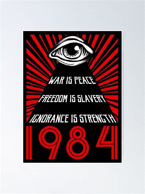 "1984 Orwell" Poster by Elise-vanished | 1984 orwell, 1984 book, Orwell