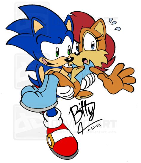 STH-Sonic and Sally by NinjaHaku21 | Sonic, Sonic fan characters, Sonic ...