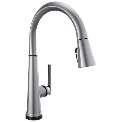 Delta Faucet Emmeline Touch Kitchen Faucet Brushed Nickel, Kitchen ...