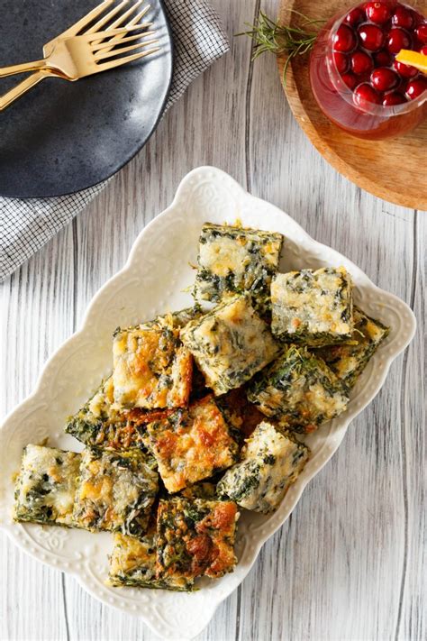 Spinach Squares {Classic Appetizer Recipe} - Goodie Godmother