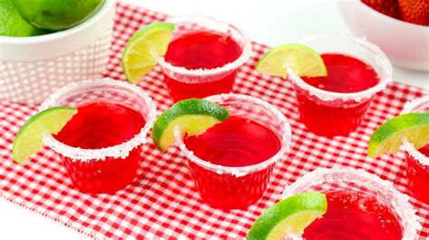 Strawberry Margarita Jello Shots - Happiness is Homemade