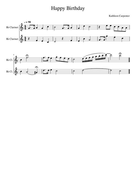 Happy Clarinet Sheet Music | Images and Photos finder