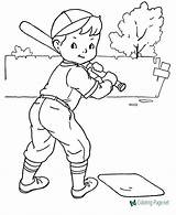 Baseball Coloring Pages sketch template