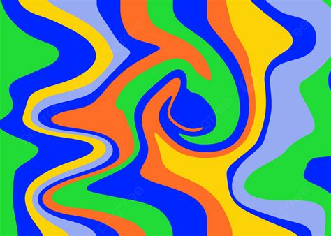 Psychedelic Art Retro 70s Hippie Abstract Background, Psychedelic Art ...