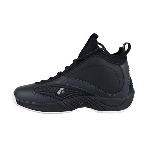 Reebok Iverson Answer Iv.V Mens Black Mid Top Athletic Gym Basketball #N#- Ruze Shoes