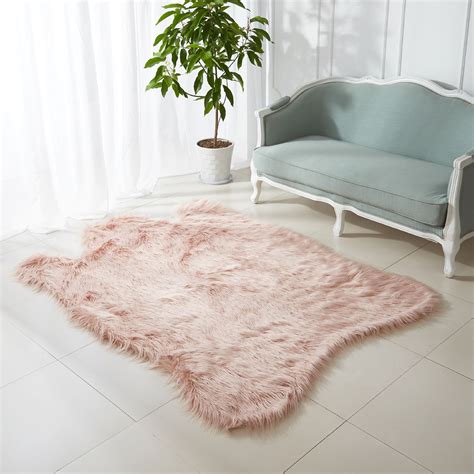 Mainstays Mongolian Faux Fur Figural Rug - Walmart.com