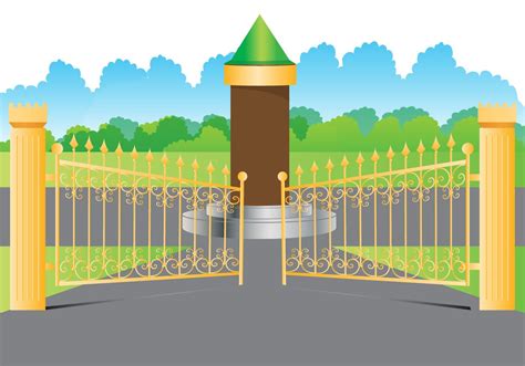 Open Gate gold 134649 Vector Art at Vecteezy