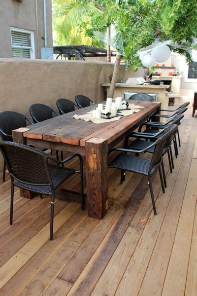 wooden garden tables - esabode