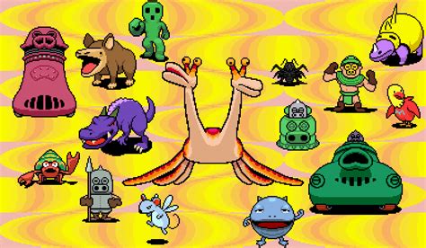 Adolescent Technology: [35+] Earthbound Enemies Sprites