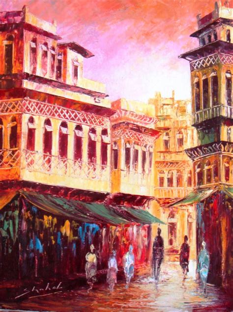 ART WORLD: Old buildings painting GALLERY 2