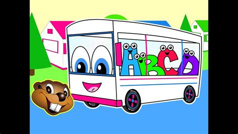 The Wheels On The Bus | White Bus Version | Toddler Songs | Children's Learning Video | Baby ...