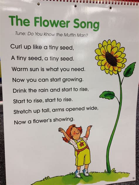 The Flower Song April Preschool, Preschool Garden, Garden Activities ...