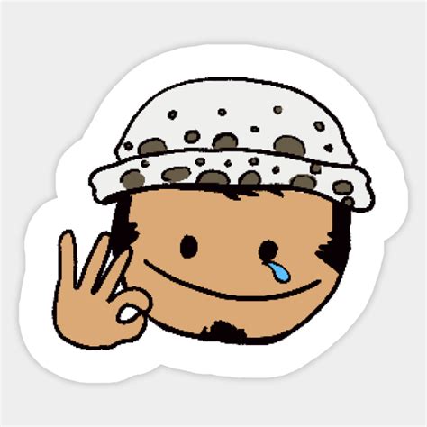 Trafalgar Law Emoji - One Piece - Sticker | TeePublic