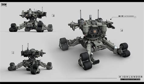 ArtStation - "Highlander" - all-terrain scout drone, Alexey Pyatov | Drones concept, Drone, Army ...