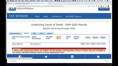 CDC WONDER - How to Access and Use Mortality Data (Underlying Cause of Death Data) for the U.S ...