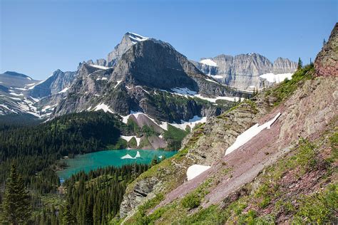 Grinnell Lake Gem of Glacier Photograph by Jack Bell