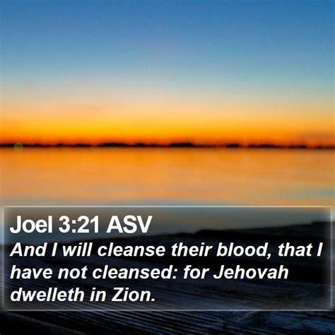 Joel 3 Scripture Images - Joel Chapter 3 ASV Bible Verse Pictures