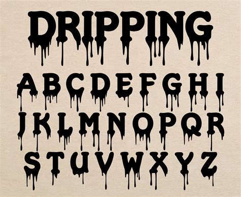 Dripping Font Svg, Dripping Letters Svg, Dripping Alphabet, 48% OFF