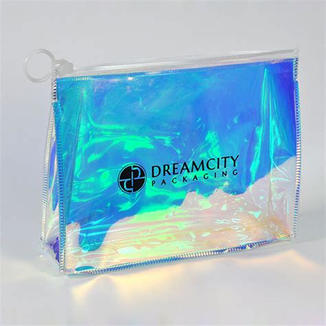 Gusseted PVC Slider Bags for Travel Makeup with Custom Logo | Dreamcity Packaging