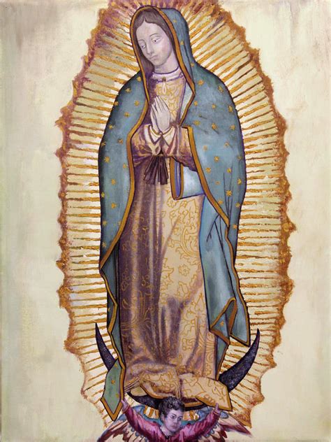 Our Lady of Guadalupe Painting by Richard Barone - Pixels