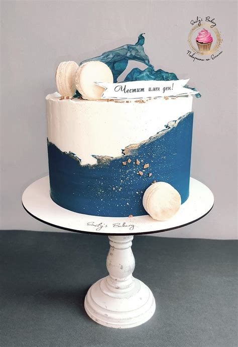 blue and white birthday cake designs - popartillustrationretrocomicsgirls