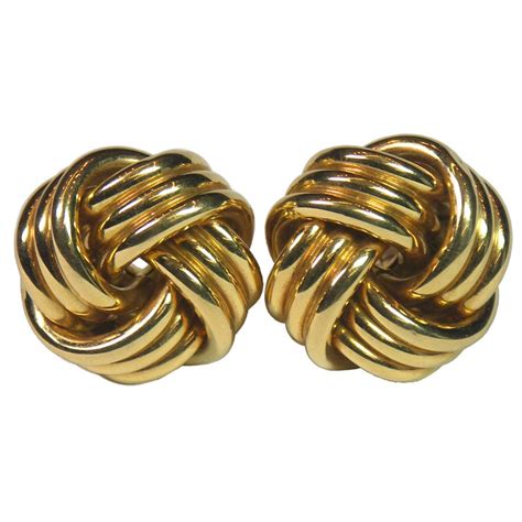 Tiffany and Co. Gold Knot Earrings at 1stDibs | tiffany gold knot ...