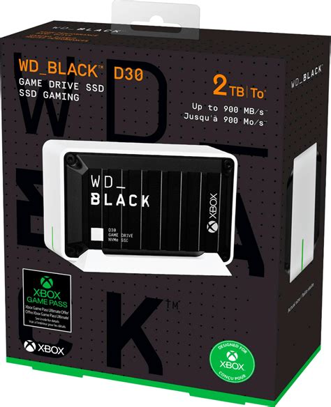 WD WD_BLACK D30 2TB Game Drive for Xbox External USB Type C Portable SSD Black WDBAMF0020BBW ...