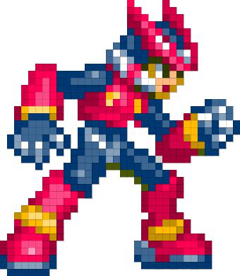 Mega-Man Zero Sprite (Coding) by GhostSpace7 on DeviantArt