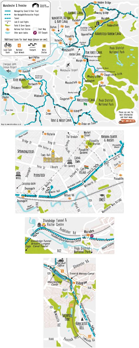 √ Manchester Canal Map